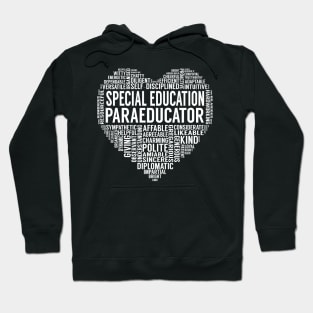 Special Education Paraeducator Heart Hoodie